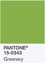 Pantone greenery