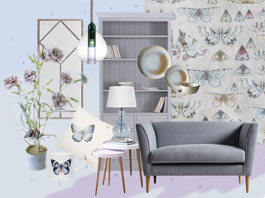 Butterfly moodboard Style&Co - Butterfly Mood Board