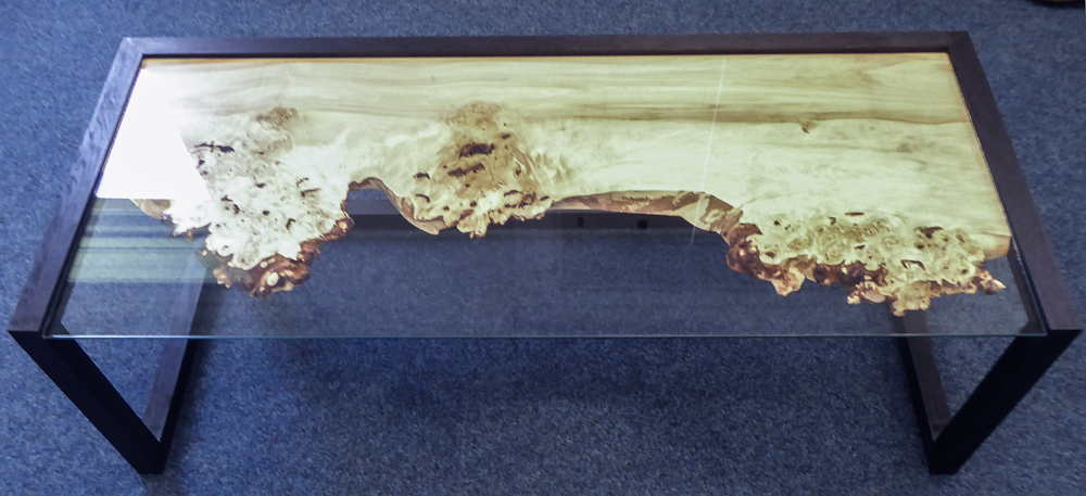 burr-table Nathan Miller furniture