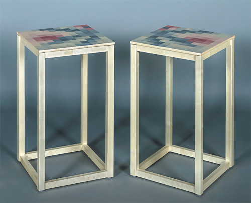 Cherry-Plum-tables Kevin Stamper - Plum Blossom tables