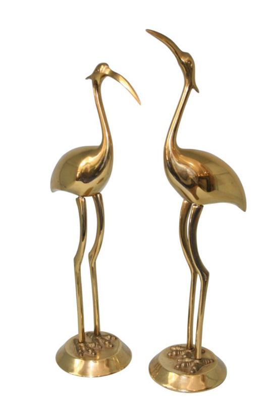 1stDibs 1970’s Brass Herons 1stDibs 1970's Brass Herons