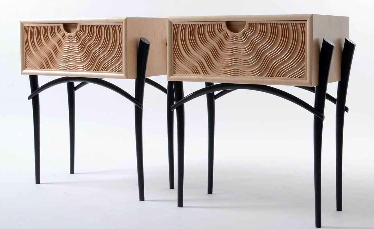 Walters & Acland Furniture School - 'Guilloche' Bedside Tables - Fernanda Nunez